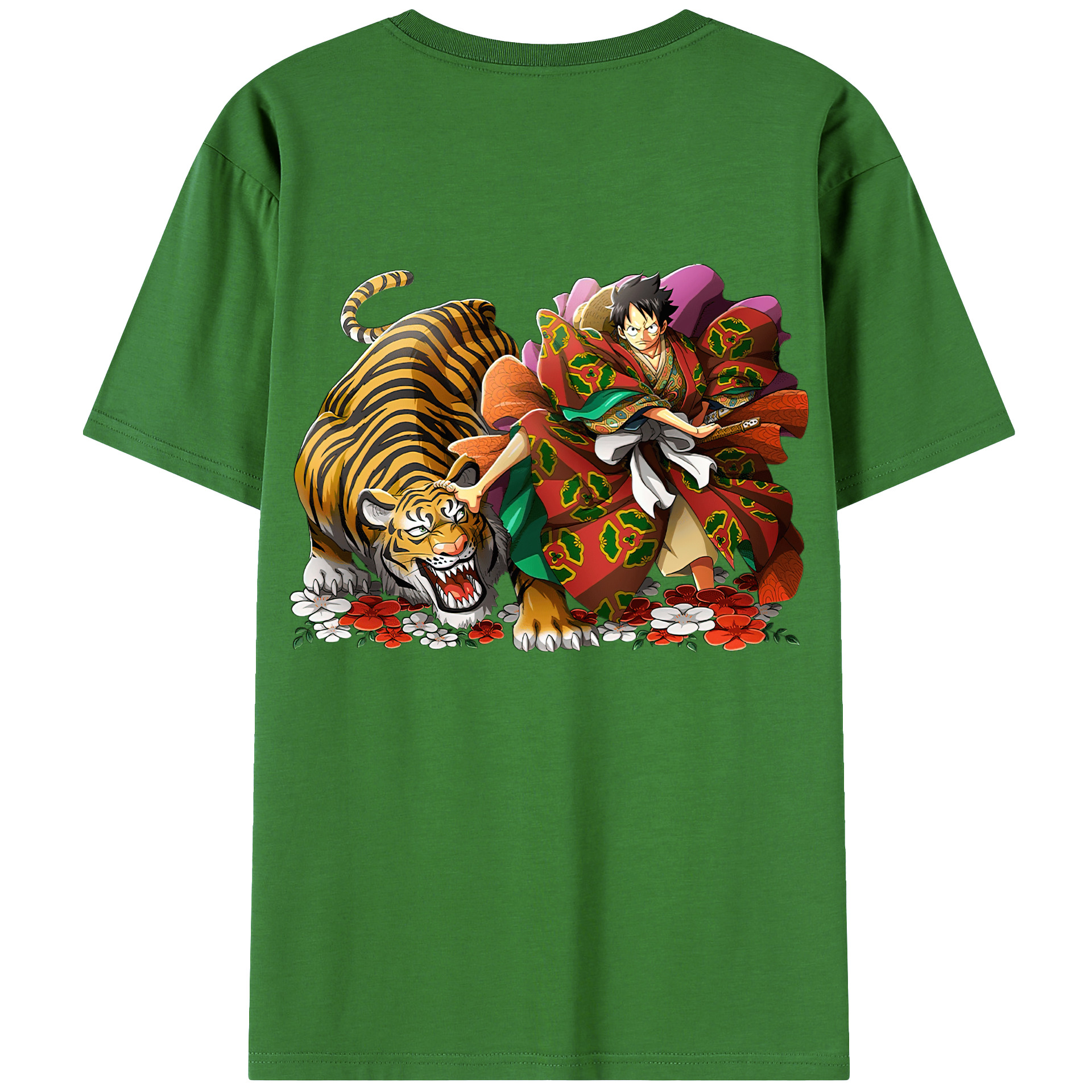 （画像用） ワンピース モンキー・D・ルフィ ONE PIECE Monkey D. Luffy レディース半袖Tシャツ(バックプリント)